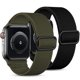 thumbnail image 1 of Pack de 2 correas compatibles con Apple Watch de 45 mm, 44 mm y 42 mm, correa de bucle para iWatch SE Ultra Series 8, 7, 6, 5, 4, 3, 2 y 1, color negro y verde, 1 of 4