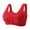 Red, variant on Women's Polyester D chemical fiber underwear Women's Sexy Adjustable Straps Lace Floral Stretch Underwire Bra
