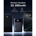 thumbnail image 3 of Power Bank INIU 20000mAh 45W Carga Rápida con Cable USB-C, 3 of 5