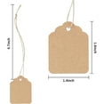 thumbnail image 2 of Price Tags with String Attached - 500PCS Gift Tags Kraft Paper Hang Tags for Labeling, Name Tags for Bags Clothes Jewelry, Retail Tags Garage/Yard Sale Tags String Tags for Pricing 1.4x1.8inch, 2 of 5