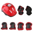 thumbnail image 2 of 1 Unidad de Casco con Muñequera y Codillera + Rodillera Suministros de Montañismo Multiusos Ligero rojo Zulema Casco de patinaje sobre ruedas para niños, 2 of 8