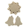 thumbnail image 1 of 24Pcs Wooden Stitch Pendant Blank Charms Unfinished Wood Shapes Hanging Decorative for Crafts DIY Counted Embroidery Sewing Supplies Hugo none, 1 of 7