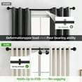 thumbnail image 5 of 32" to 240"Curtain Rods for Windows, 1 inch Industrial Curtain Rod, Adjustable Wrap Around Black Curtain Rods, Black Industrial Indoor/Outdoor Curtain Rod, 5 of 9