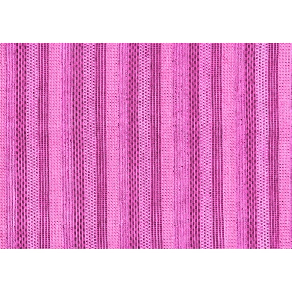 Ahgly Company Indoor Rectangle Oriental Pink Modern Area Rugs, 4' x 6'