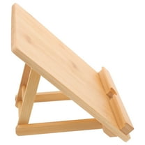 IFANLANDOR 1Set Bamboo Menu Display Stand for Shop Display Stands 8.7x6.7x5.9in Small Tabletop Sign Holder Wood Color