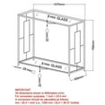 thumbnail image 2 of Table de console chromé/verre, 2 of 3