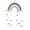 3, variant on Baby room rainbow ornaments, hand-woven cotton threads, wall-mounted decorative felt balls, modern home decoration accessories pendants
