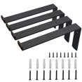 thumbnail image 1 of Rustic Shelf Brackets 12 Inches - Shelving Brackets with Mounting Hardware - Heavy Duty Shelf Brackets 12 Inch Shelf Bracket - Ideal Brackets for Your Open Shelving Project, 1 of 4