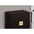 thumbnail image 7 of Accent Table, Side, End, Nightstand, Lamp, Storage Drawer, Living Room, Bedroom, Metal, Laminate, Brown, Gold, Contemporary, Modern, 7 of 7