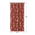 thumbnail image 5 of Red Christmas Gingerbread and Mitten Pattern Shower Curtain 36"x72" ,Bathroom Decorative Shower Curtains Set with 12 Hooks,Modern Waterproof Washable Shower Curtain, 5 of 6