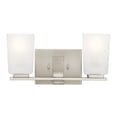 thumbnail image 4 of 55016NI Kichler Lighting Roehm - 2 Light Bath Vanity Approved for Damp Locations - with Transitional inspirations - 7.25 inches tall by 14 inches, 4 of 4