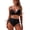 Black, variant on Women's Bikini Set Cheeky Bathing Suit 2 Piece Swimsuit Ruched Soft Beach Swimming Summer Stretch Coffee Medium