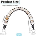 thumbnail image 6 of 1Pc Bead Purse Strap 24.4-25.6" Acrylic Purse Strap Marble Pattern Handbag Chain Short Shoulder Bag Strap Replacement with Alloy Spring Ring for Purse Handbags DIY Crafts, 6 of 7