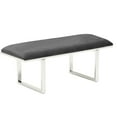 thumbnail image 6 of Elle Decor Remi Bench Dark Grey, 6 of 6