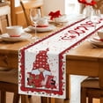 thumbnail image 5 of Valentine's Day Table Runner 72 Inches Long Farmhouse Dress Scarves, Roses Love Heart Gnomes Romantic Dining Tablerunner for Coffee Table/Kitchen Island/Party Décor, 13" x 72", 5 of 8