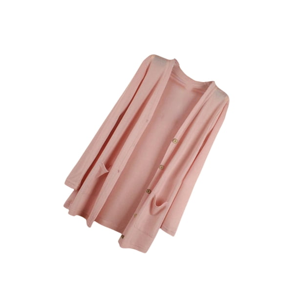 Minnieouse Abrigo de moda, chal de punto, chaqueta de verano, dulce regalo, ropa de mujer de larga duración, mano de obra fina, cárdigan suelto de punto Abrigos y chamarras Rosado Minnieouse AP013515-09