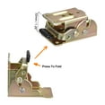 thumbnail image 4 of Unique Bargains 2 Pack Table Leg Folding Brackets Foldable Self Lock Hinges, Bronze Tone, 4 of 6