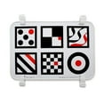 thumbnail image 2 of Genius Babies Large Baby Crib Mirror with High-Contrast Images, Safe Rubber Frame, Velcro Attachment (11" x 16"), 2 of 8