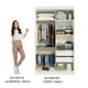 thumbnail image 4 of Ropero Closet Madesa Tokio 2 Puertas 1 Espejo Blanco 02, 4 of 11