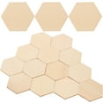 thumbnail image 1 of 50 piezas hexagonales de madera de haya de 50 mm, adornos de formas de madera, adornos, manualidades, decoraciones para bodas, cumpleaños y Navidad., 1 of 7