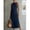 Navy Blue, variant on Womens Blue Halter Maxi Dress Summer Casual Side Slit Sleeveless Long Gown
