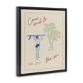 thumbnail image 2 of Stupell Industries Contemporary Come Back To The Sea Black Floating Frame Canvas Art, 17 x 21, by The Prints Vibe, 2 of 8