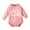 Pink, variant on Elainilye Fashion Baby Girls Boys Cute Bodysuit Spring Long Sleeve Button Sweat Shirt Jumpsuits For 0-12 Months Old Newborn,Brown