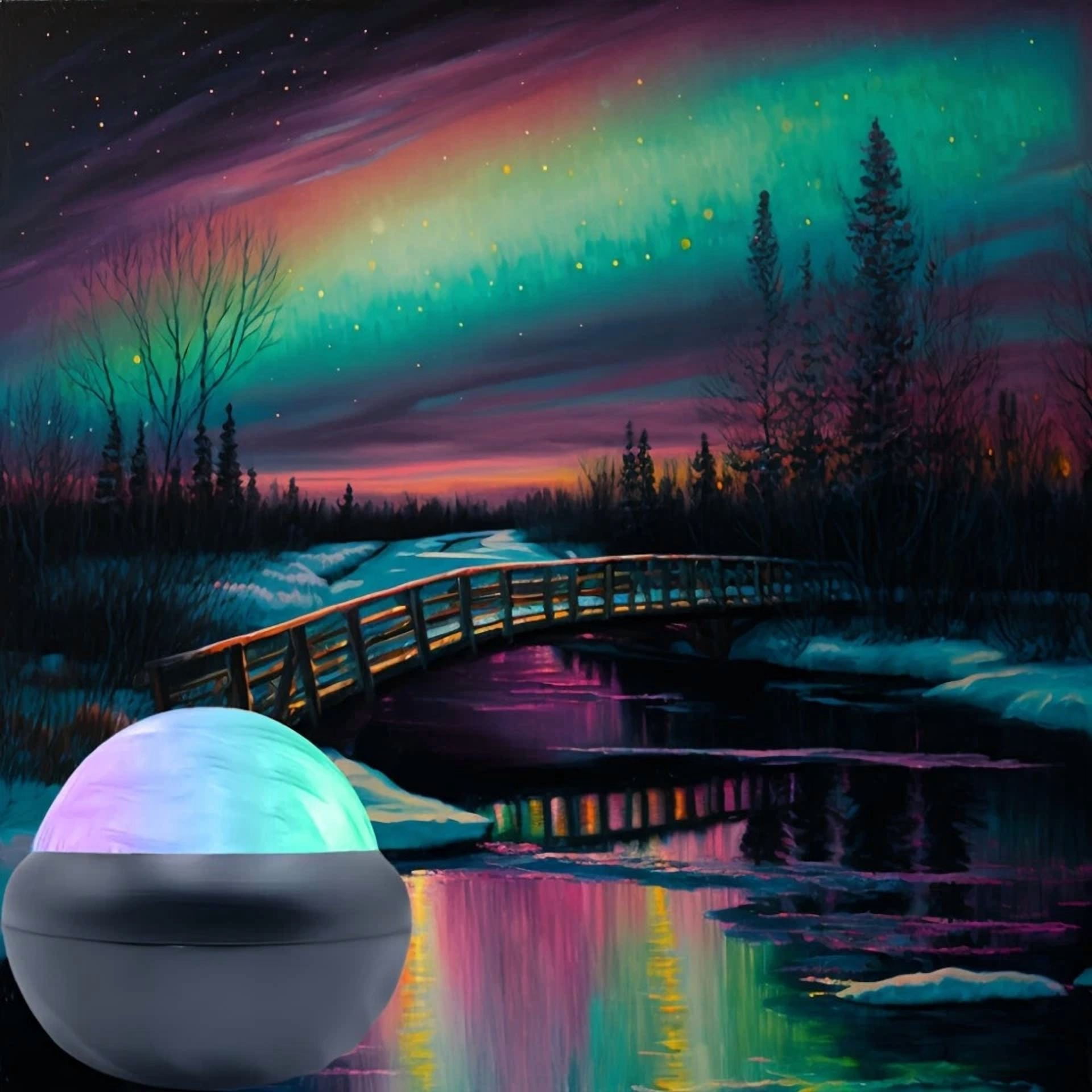 Rotating Starry Sky Projection Night Light Moon Star Lamp For Kids Baby Party Us
