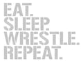 thumbnail image 2 of CafePress - Eat Sleep Wrestle Repeat Throw Blanket - Soft Fleece Throw Blanket, 50"x60" for All Ages, 2 of 2