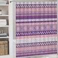 thumbnail image 5 of Geometric Textures Bathroom Set, Bathroom 4-piece Set - 29" X 17.5" Mats & 72" Shower Curtain with 12 Hooks, Bath Accessory for Home Use or Bathroom Decor, 5 of 8