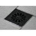 thumbnail image 4 of Kingston Brass BSF4161PB 4 in. Watercourse Sunburst Square Grid Shower Drain, Polished Brass, 4 of 7