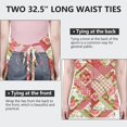 thumbnail image 6 of Pioneer Flower Floral Print Pattern Apron-Garden Aprons for Women with Pockets-Cotton Linen Waterproof Kitchen Cooking Gardening Aprons Adjustable for Kitchen,Cooking,BBQ and Salon 33x27 Inch, 6 of 7