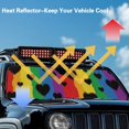 thumbnail image 4 of Uorisanigo Windshield Sun Shade,Happy Pride Month Car Sunshade for Rubicon Sahara TJ JK JKU 2 Door & 4 Door,Sun Shade Windshield Cover for Jeep,UV Ray & Heat Block Heat Shield, 4 of 7