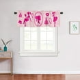 thumbnail image 5 of Pink Ladies Window Valance for Living Room, Pink Girls Window Curtain for Bedroom Bathroom, Pink Windows Valance Rod Pocket Window Treatment Curtain, Christmas Decors, 54" W x 18" L, 5 of 6