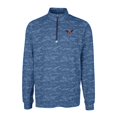 thumbnail image 2 of Men's Cutter & Buck Navy Auburn Tigers Vault Traverse Camo Print Stretch Quarter-Zip Pullover Top, 2 of 3
