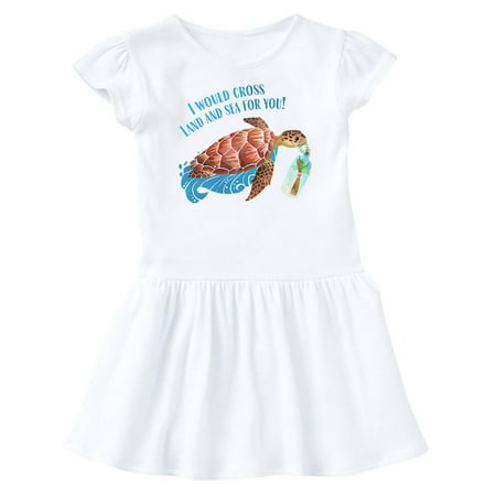 

Inktastic I Would Cross Land and Sea For You Gift Baby Girl Dress