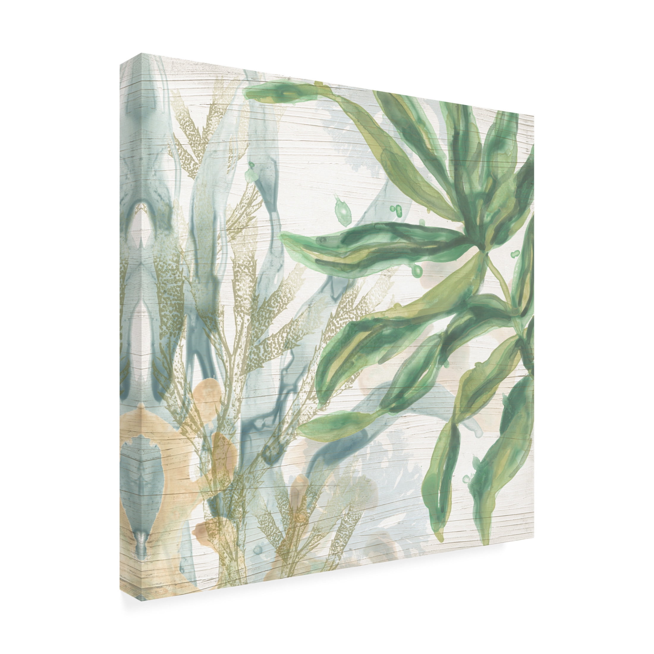 Trademark Fine Art June Erica Vess  Quiet Coastal Collage I Canvas Wall Art