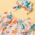 thumbnail image 4 of HIPYLO Baby Girl Clothes Set Trendy Ruffle Short Sleeve Romper Tops Bow Camouflage Pants with Headband Newborn Infant Baby Girl Outfits, 4 of 9