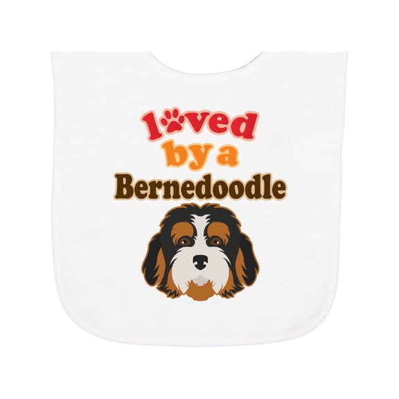 Inktastic Bernedoodle Dog Lover Baby Terry Cloth Bib