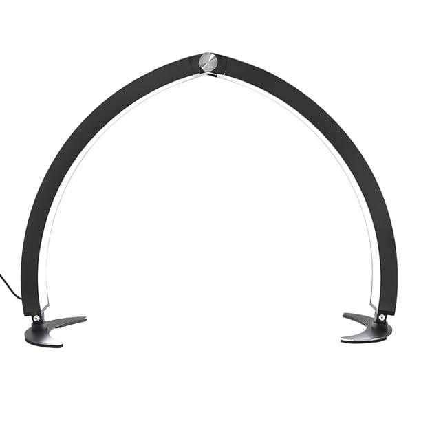 Lámpara de escritorio plegable ANDOER, luz de relleno LED en forma de media luna