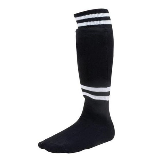 Youth Sock Style Soccer Shinguard, Noir - Âge 8-10