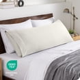 thumbnail image 6 of Bare Home Body Pillowcase - Envelope Closure - Ultra Soft - Double Brushed - Cream, 6 of 7