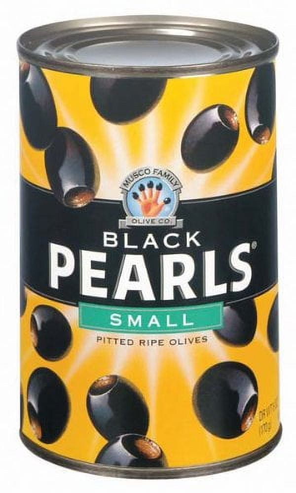 Pearls Pitted California Ripe Olives Small (Pack of 6)