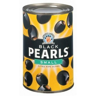 Pearls Pitted California Ripe Olives Small (Pack of 6)