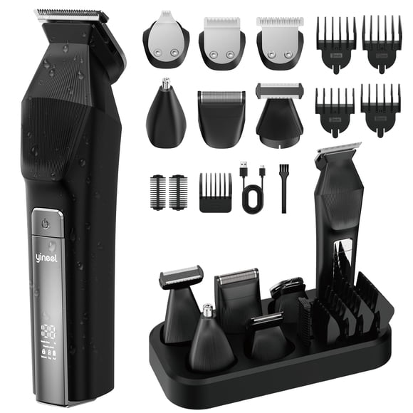 Kit de Afeitado Inalámbrico Impermeable Yineel HC600 para Barba