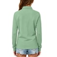thumbnail image 7 of Abcomgle School Uniform for Girls Long Sleeve Pique Polo Shirt with Collar Button Down Girls Polo Shirts Moisture-Wicking Comfort Girls Blouse, 7 of 7