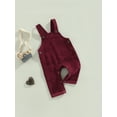 thumbnail image 3 of Bagilaanoe Toddler Baby Girl Boy Corduroy Jumpsuit Sleeveless Suspender Romper Overalls 1T 2T 3T 4T 5T Kids Long Pants Casual Outfits, 3 of 8