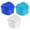 Dark Bule, Light Blue, White, variant on 1/2/3 Pack Denture Bath Case Cup Box Denture Storage Soak Container with Strainer Basket for Travel Denture Cleaning