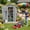 4x6 Gray, variant on 5x3ft（16.6 sq. ft.） Outdoor Storage Shed, Asofer Resin Storage Shed, Plastic Garden Shed for Garden, Gray