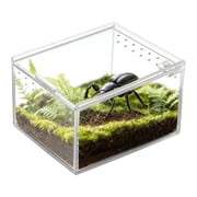ACDANC 10 Gallon Acrylic Reptile Terrarium, Leak Proof Vivarium Tank For Small Snakes Geckos Frogs, Clear Plastic Habitat For Amphibians Hermit Crabs
